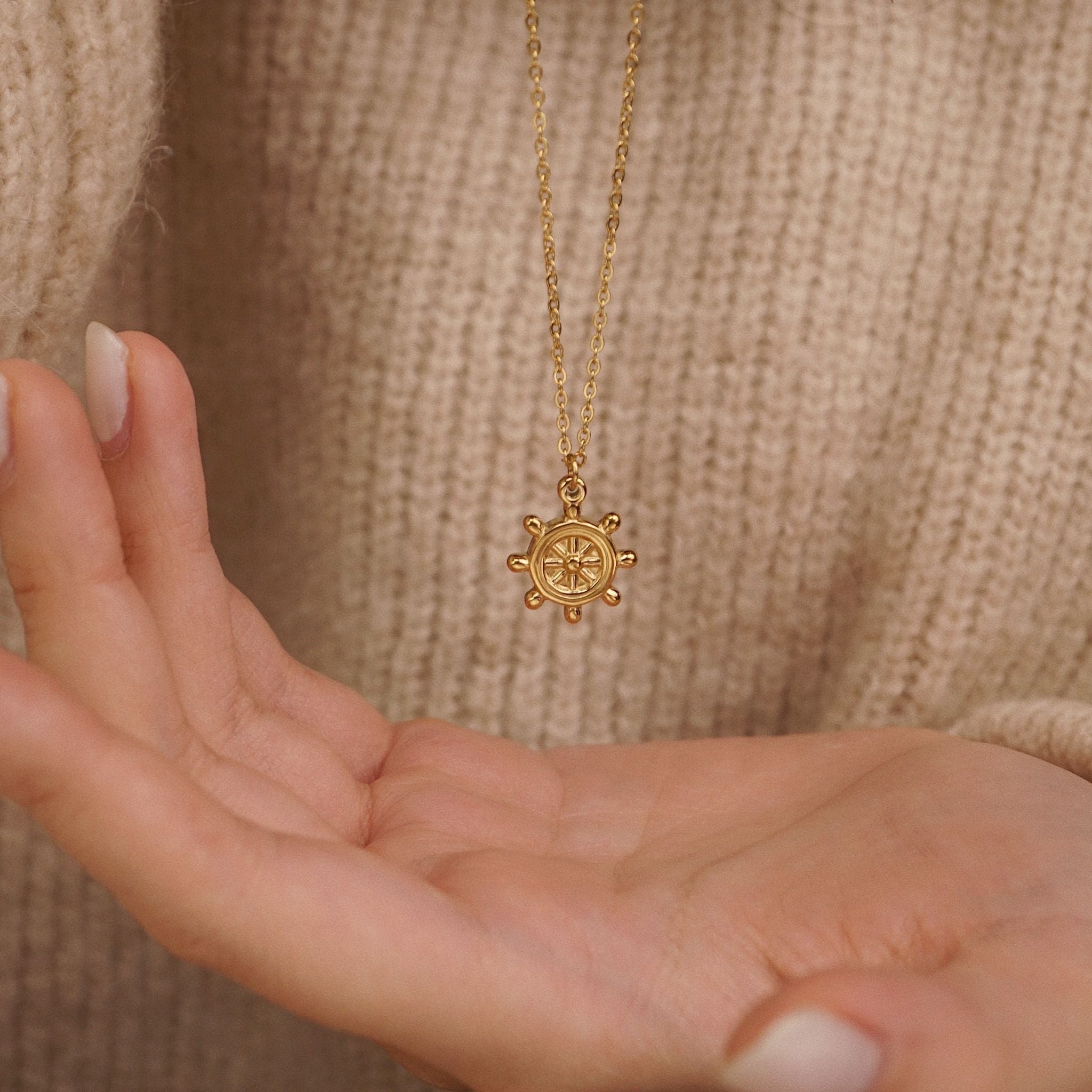 RUDDER WHEEL NECKLACE L I T H E R A P Y