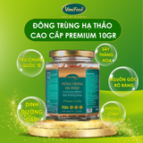 Đông Trùng Hạ Thảo Sấy Thăng Hoa Vimifood Premium Quality - Hộp Gỗ 10Gr