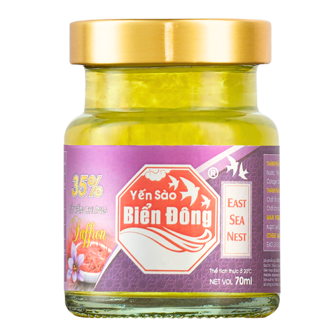 Yến Chưng Sẵn Saffron Yến Sào Biển Đông East Sea Nest hũ 70ml