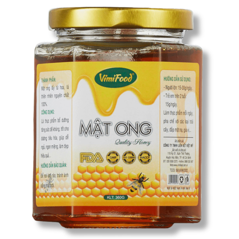 Mật Ong Tự Nhiên Cao Cấp Vimifood 360g