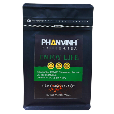 Cà Phê Rang Xay Mộc Vimifood Enjoy Life gói 200Gr