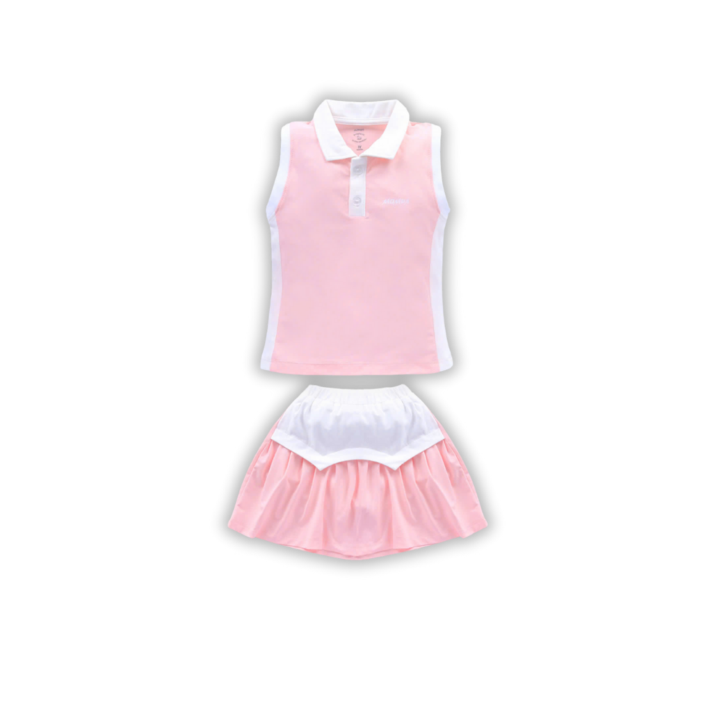 Bộ sát nách chân váy thể thao bé gái size 1-5y – ảnh 2
