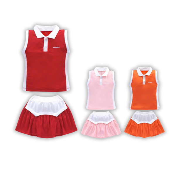 Bộ sát nách chân váy thể thao bé gái size 1-5y