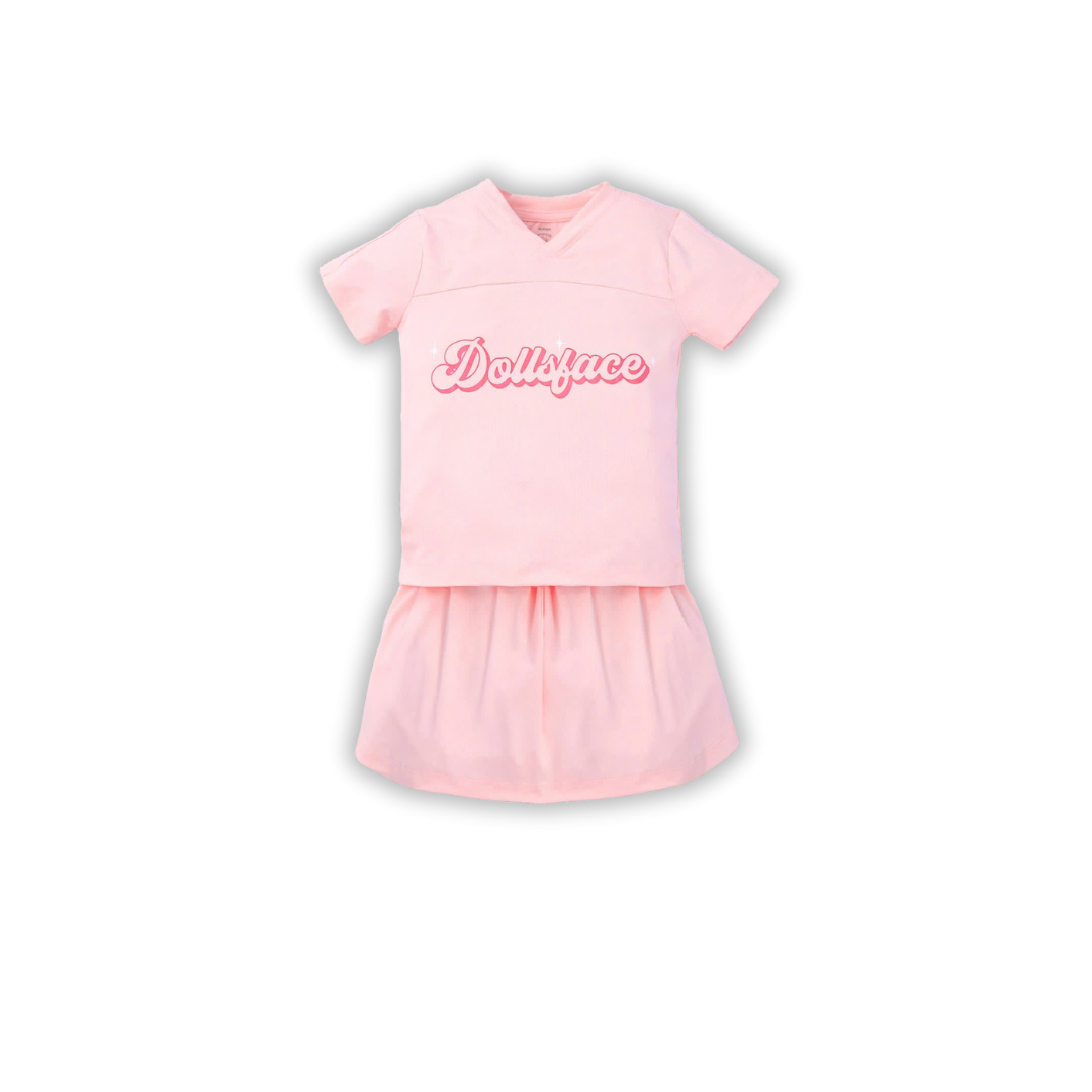 Bộ cộc tay chân váy thể thao bé gái size 1-5y