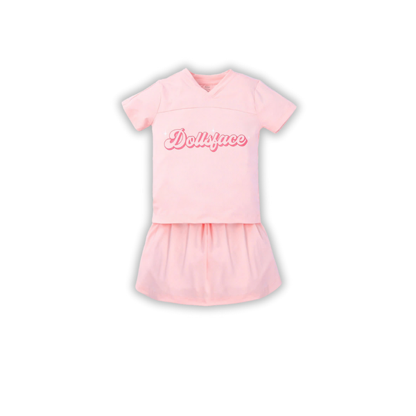Bộ cộc tay chân váy thể thao bé gái size 1-5y