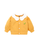 Áo nỉ cổ bông hoa