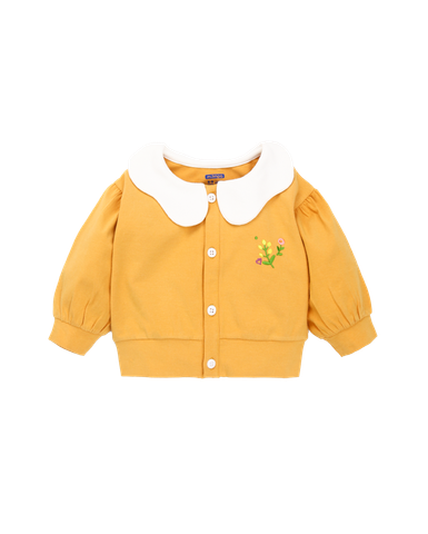 Áo nỉ cổ bông hoa