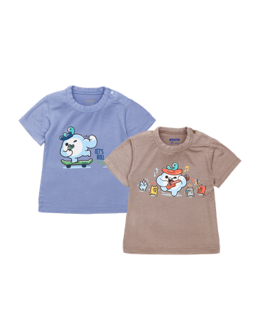 Set 02 áo cài vai cộc bamboo