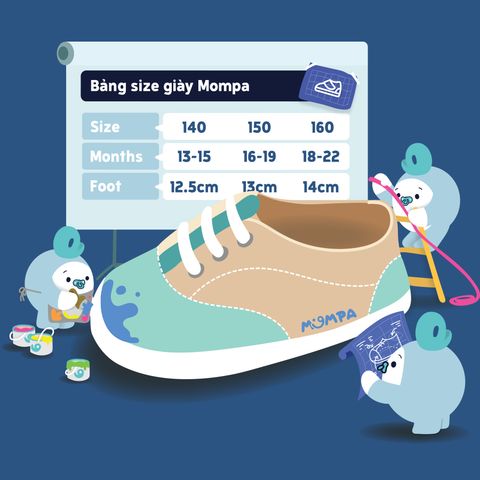 Giày tập đi bé gái in hoạ tiết, mũi gắn nơ, đế trống trượt MP 704