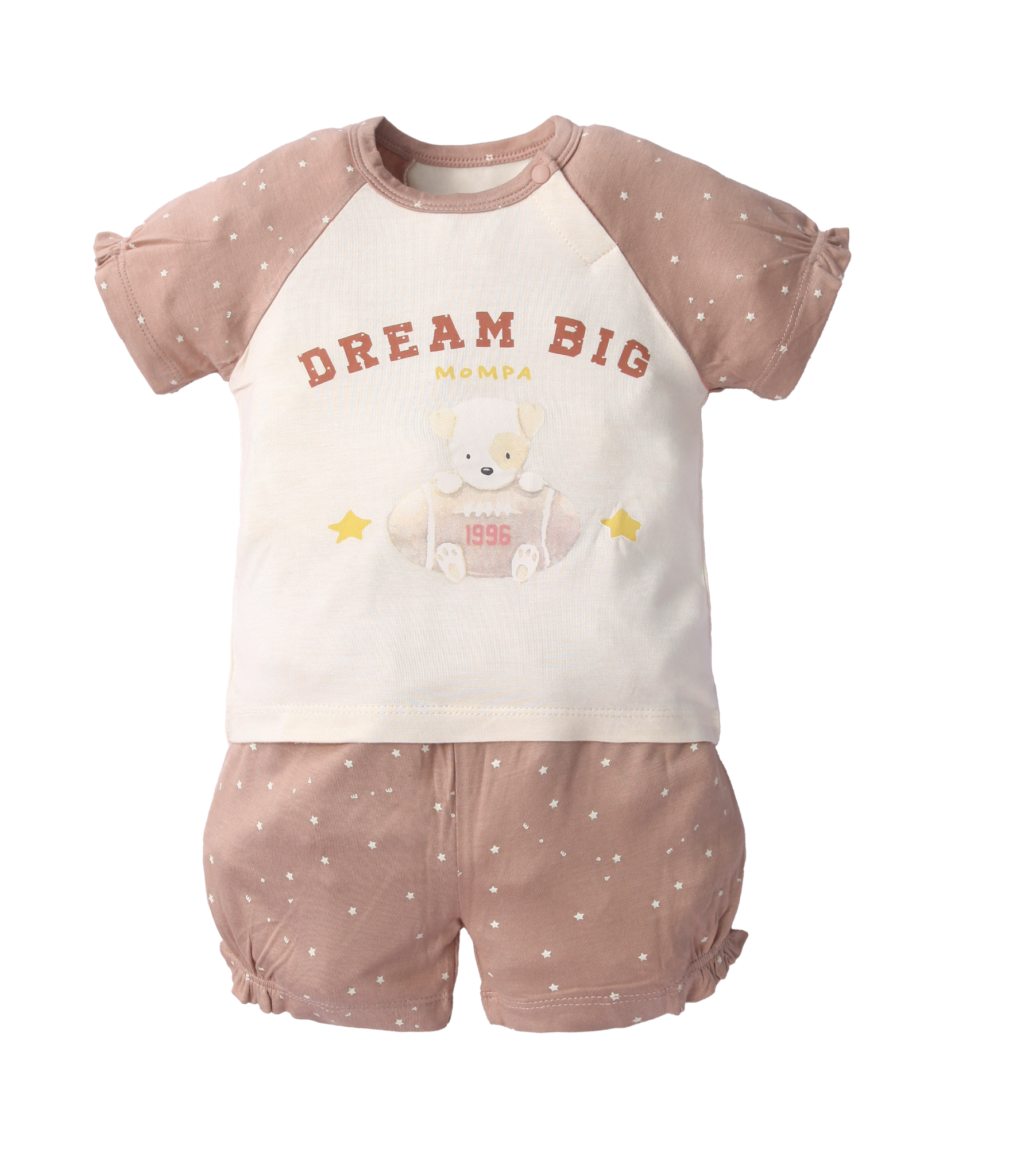 Bộ cộc tay modal bé gái size 6-48m