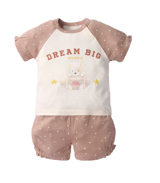 Bộ cộc tay modal bé gái size 6-48m