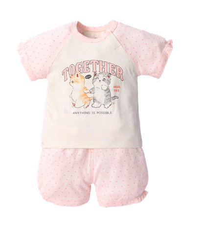 Bộ cộc tay modal bé gái size 6-48m | MP195