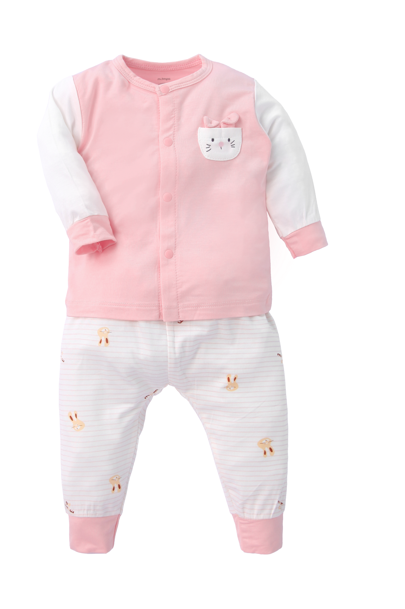 Bộ cài giữa dày tay bamboo size 0-9m