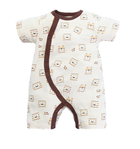 Bộ body cài chéo cộc Modal - 463 | size 0-6m