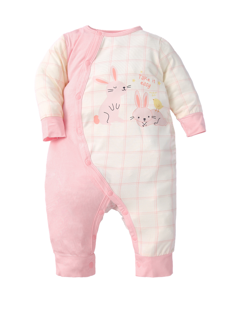 Set sơ sinh dài tay cài chéo Bamboo – ảnh 1
