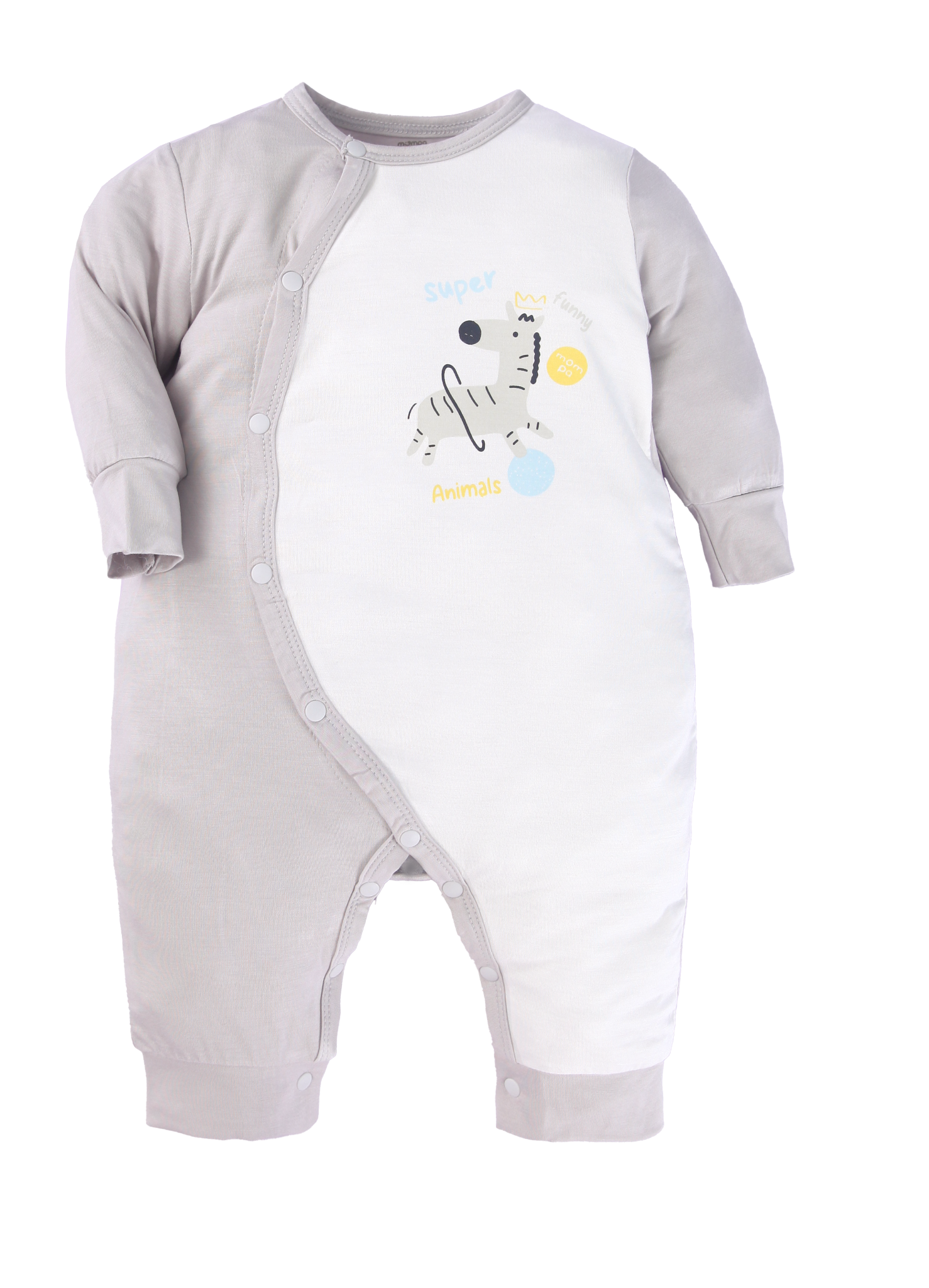 Bộ body dai cài chéo dài tay Bamboo - MP466 | size 0-9M