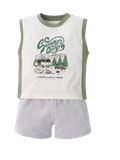 Bộ sát nách cotton actif cho bé trai size 1-5y | MP484