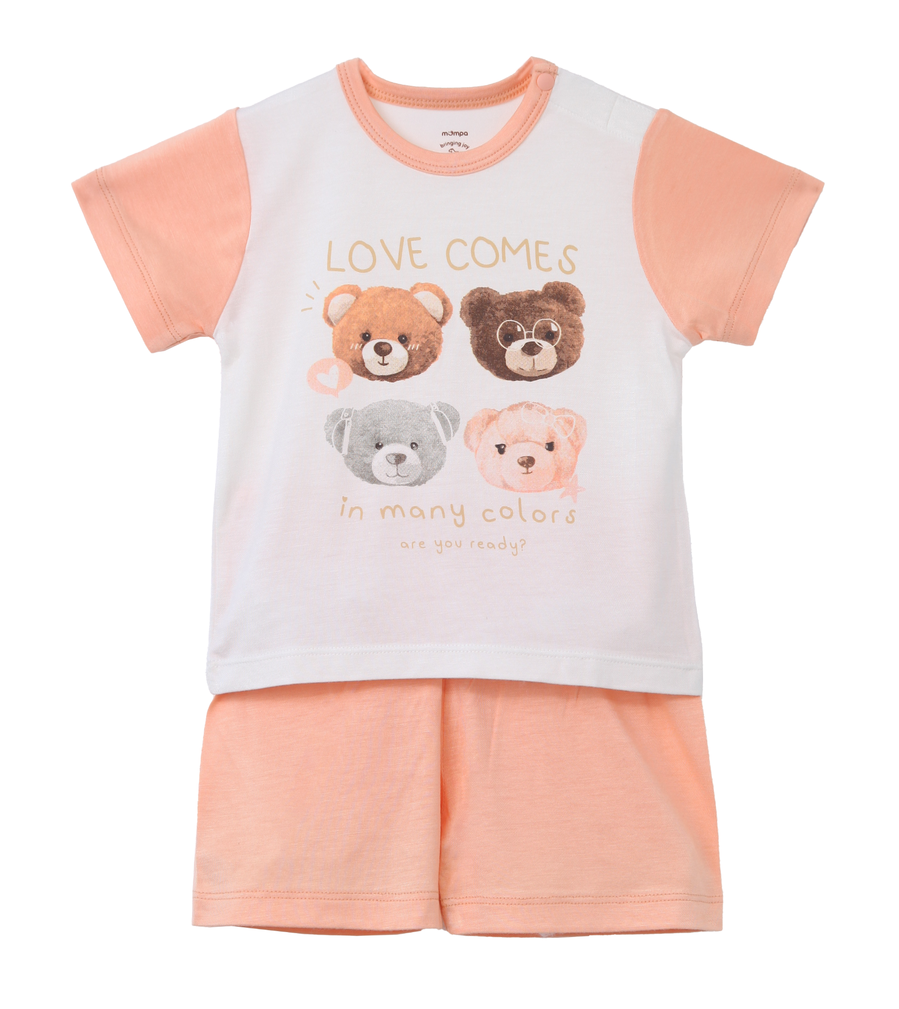 Bộ cộc tay modal cho bé gái size 6-48m