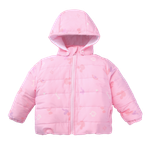 Áo khoác phao trần bông 2 lớp lót cotton mũ có cúc bấm tháo rời - 561 | size 1-5Y