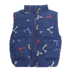 Áo gile phao trần bông 2 lớp lót cotton - 681 | size 1-5y