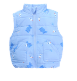 Áo gile phao trần bông 2 lớp lót cotton - 681 | size 1-5y