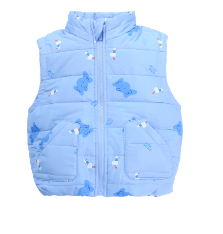 Áo gile phao trần bông 2 lớp lót cotton