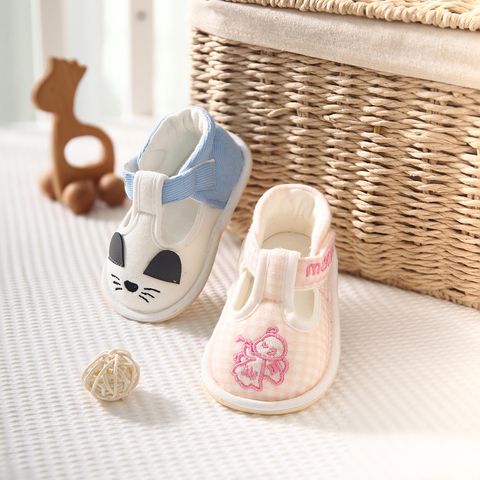 Dép tập đi bé trai & bé gái hình mèo và thiên thần. Đế trống trượt MP 708