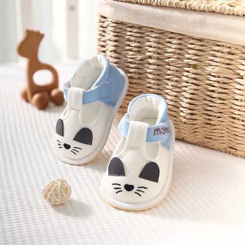 Dép tập đi bé trai & bé gái hình mèo và thiên thần. Đế trống trượt MP 708