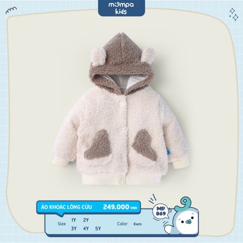 Áo khoác lông cừu - MP 869 | size 1-5Y