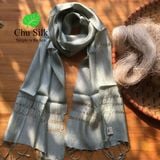  Khăn choàng tơ dệt đan mắt kiểu thổ cẩm 
