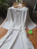  Váy ngủ Kimono lụa tơ tằm 100% dài tay 