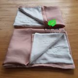  Bộ vỏ chăn gối lụa tơ tằm 2 màu- 3 món 