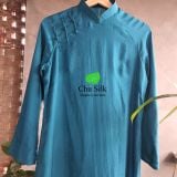  Bộ quần áo dài (gồm áo lụa trơn+ quần tơ thủ công trắng) 