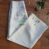  Quần tơ trắng cạp cao 