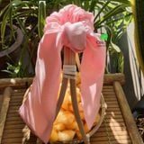  Dây buộc tóc lụa gắn nơ 
