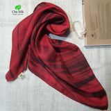  Khăn lụa vuông loang loại dầy 