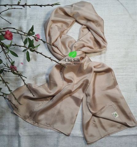  Khăn quàng cổ lụa tơ tằm dài loại dầy 