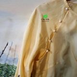  Bộ quần tơ vàng + áo lụa vàng 