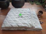  Chăn tơ tằm chần ruột tơ nguyên tấm to màu trắng hình quả trám đôi 1.5kg, 2*2.2m 