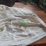  Chăn tơ tằm chần ruột tơ nguyên tấm to màu trắng hình quả trám đôi 1.5kg, 2*2.2m 