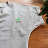  Áo sơ mi lụa khuy lệch 