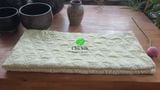  Chăn tơ tằm chần ruột tơ nguyên tấm to màu vàng mơ hình quả trám đôi 1.8*2m nặng 1kg 