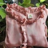  Áo lụa tơ tằm cổ bèo 