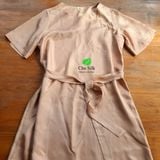  Váy lụa tơ tằm màu hồng 2 lớp 