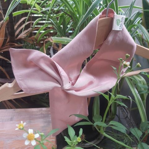  Khăn quàng Nơ lụa tơ tằm- 2 lớp 