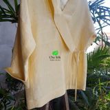  Áo tơ tằm nguyên bản dáng Kimono buộc dây 