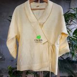  Bộ quần áo dáng Kimono và quần cạp đáp tơ vàng 