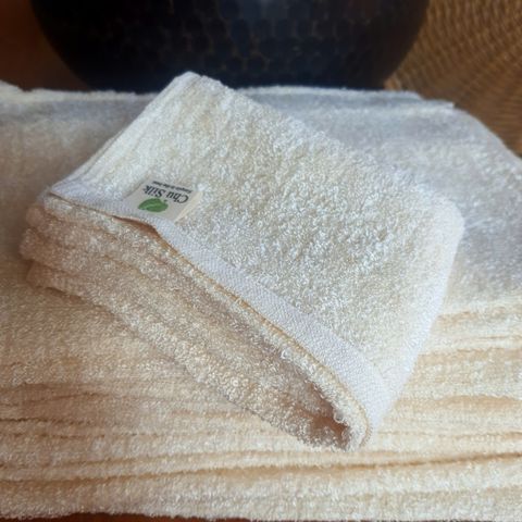 Khăn mặt tơ tằm (Dệt lên sợi tơ)_Organic_Silk_Towel 30x45cm 