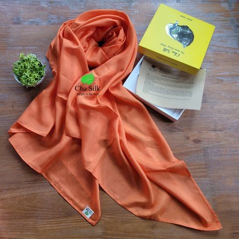  Khăn quàng cổ lụa tơ tằm dài loại dầy 