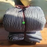  Chăn đơn tơ tằm 1.6*2m màu xám nặng 1kg tơ (Chăn tơ tằm chần ruột tơ nguyên tấm to) 
